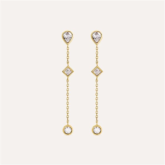 Earrings Stroili Oro Woman in Yellow Gold Cubic Zirconia 1437098 - 1437098